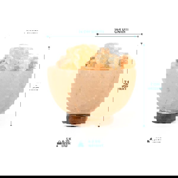 Myga Fire Bowl Salt Lamp