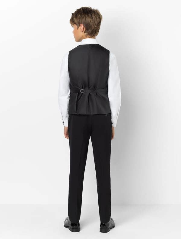 Young boys black prom suit