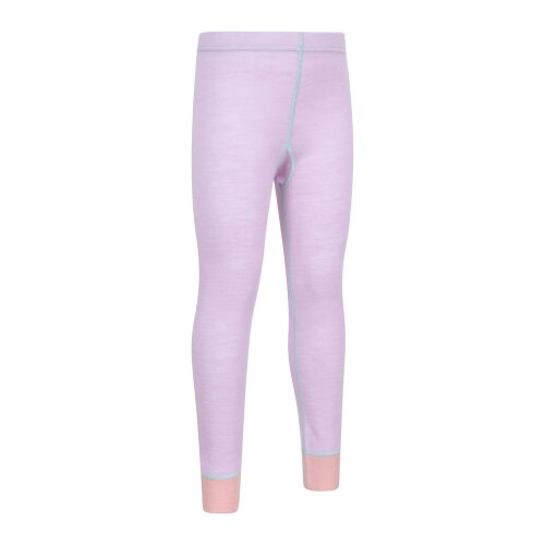 Mountain Warehouse Childrens/Kids Merino II Base Layer Set - Lilac - Lilac - 70% Merino Wool/30% Polyester