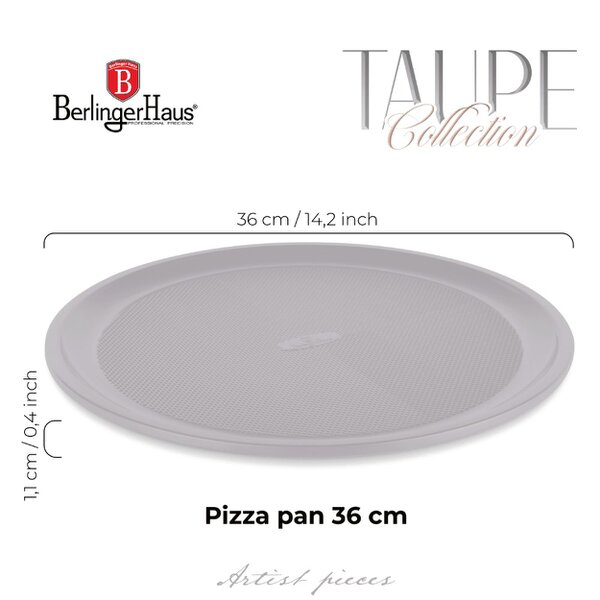 Berlinger Haus Pizza pan, 36 cm Berlinger Haus BH7925 Taupe
