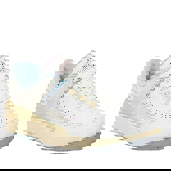 NIKE DX4401 146 Nike Air Jordan Retro Low WHITE/PINK/BLUE/ OFF WHITE TRAINER WOMEN UK 6