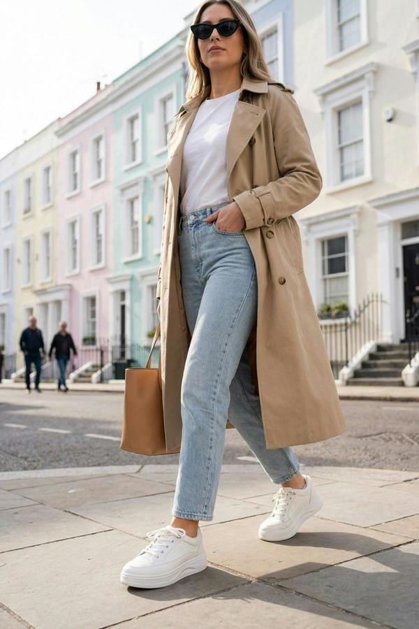 Constance Chunky Sole Lace Up Trainers - White