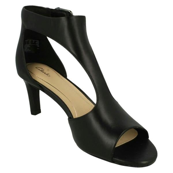 Clarks Ladies Clarks Peep Toe Heeled Sandals Laureti Star