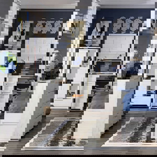 Furniture To Go Angel 1 Door 2+3 drawer Chest in White Craft Oak