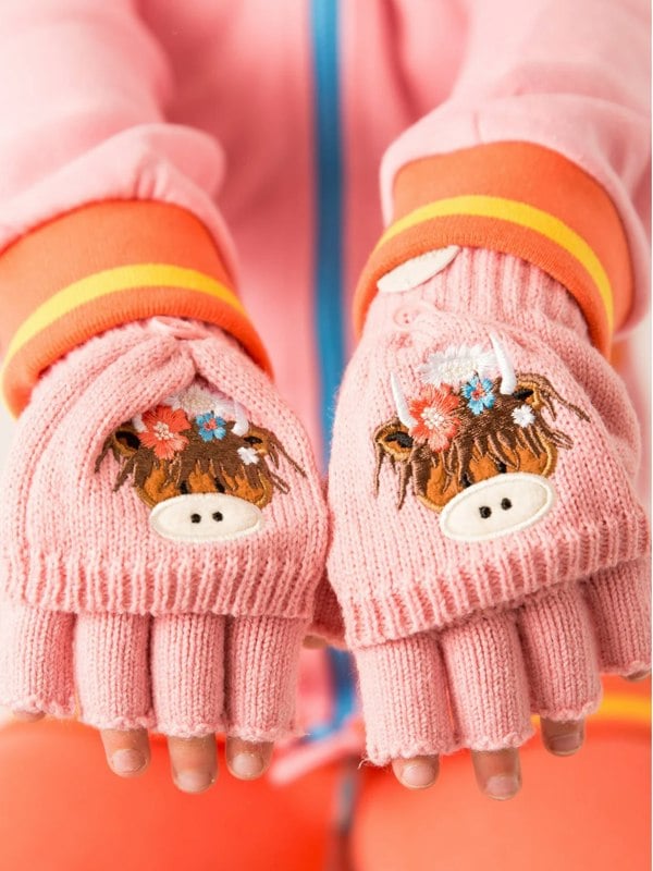 Bonnie Highland Cow Winter Hat & Mittens - Blade & Rose UK
