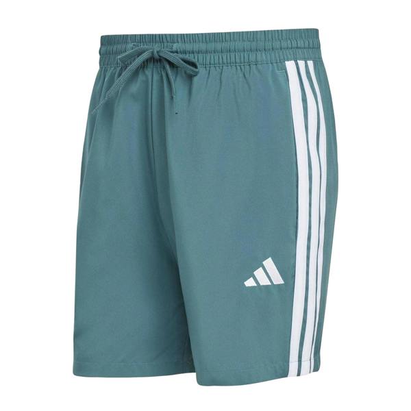 Adidas Mens 3 Stripes Shorts - Teal - 