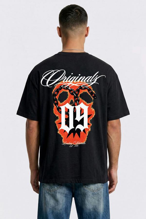 London Attitude Originals 09 Oversized Heavyweight Printed T-Shirt