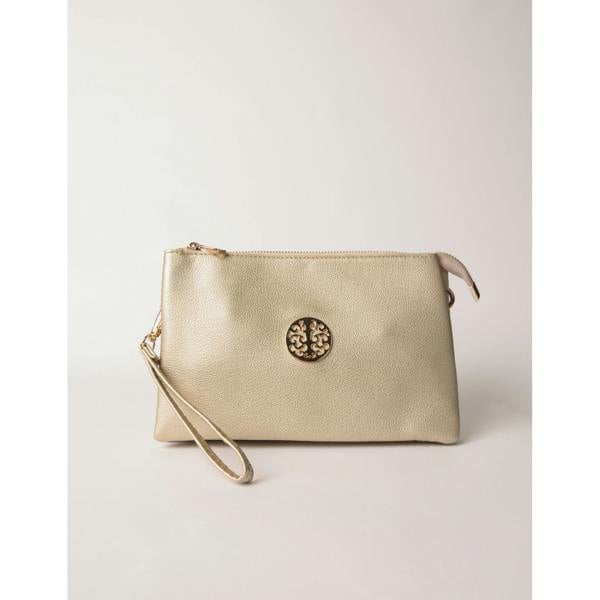 Blue Vanilla Clutch With Detachable Strap