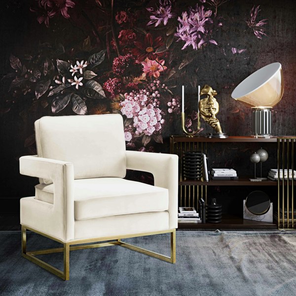 Furniture Edit Avery Cream Velvet Chair