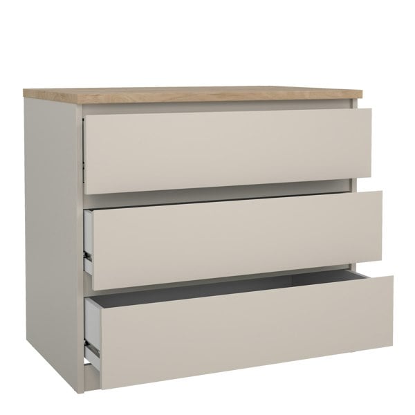 Furniture To Go Naia Chest of 3 Drawers in Cashmere Jackson Hickory