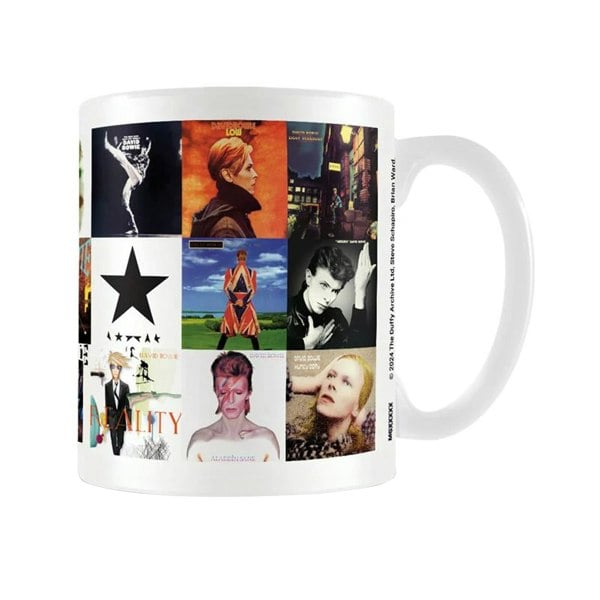 David Bowie Album Collage Mug - Multicoloured