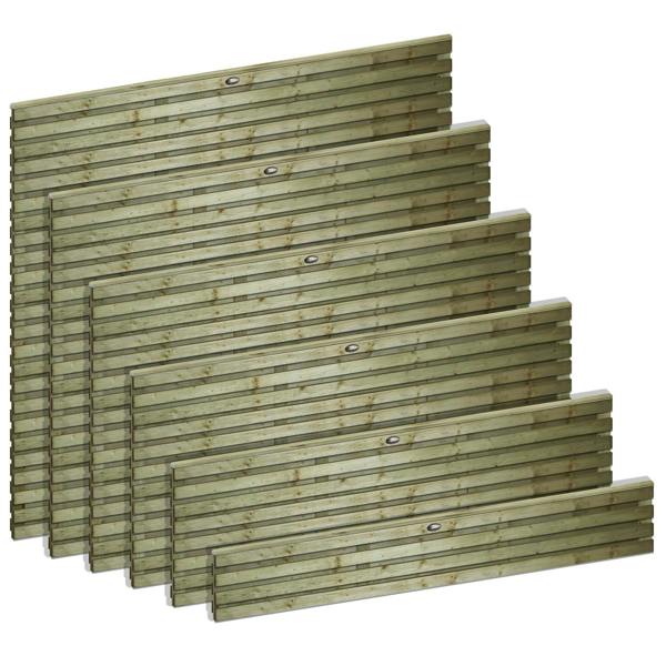 [amazon variation] roma double-slatted [6ft x 1ft, 2ft, 3ft, 4ft] 1