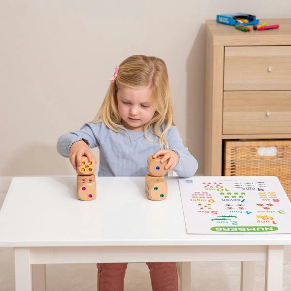 tickit Wooden Jewel Dice