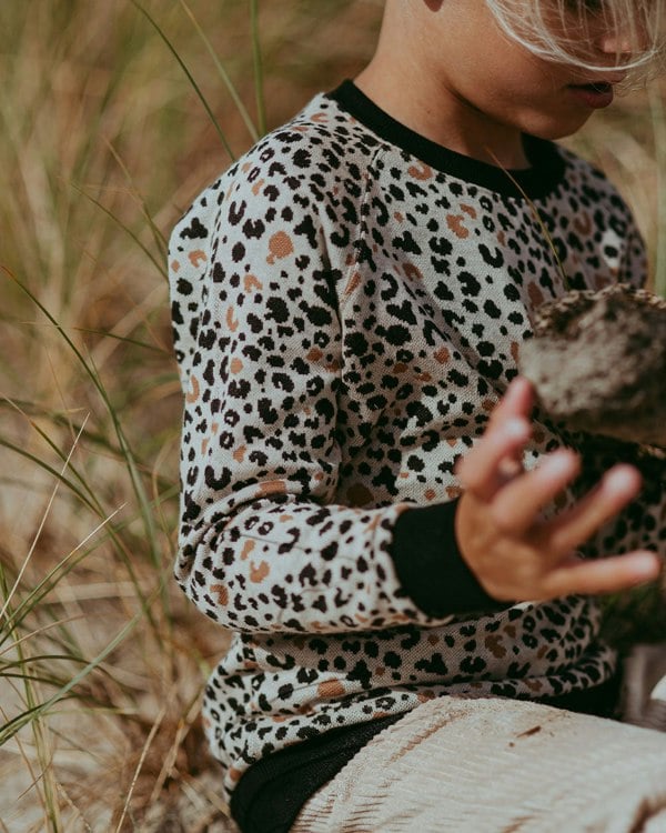 organic cotton Multicolour Leopard Animal Print Sweatshirt - image 2