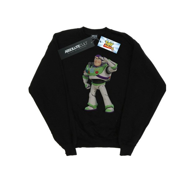 Disney Mens Toy Story Buzz Lightyear Standing Sweatshirt - Black