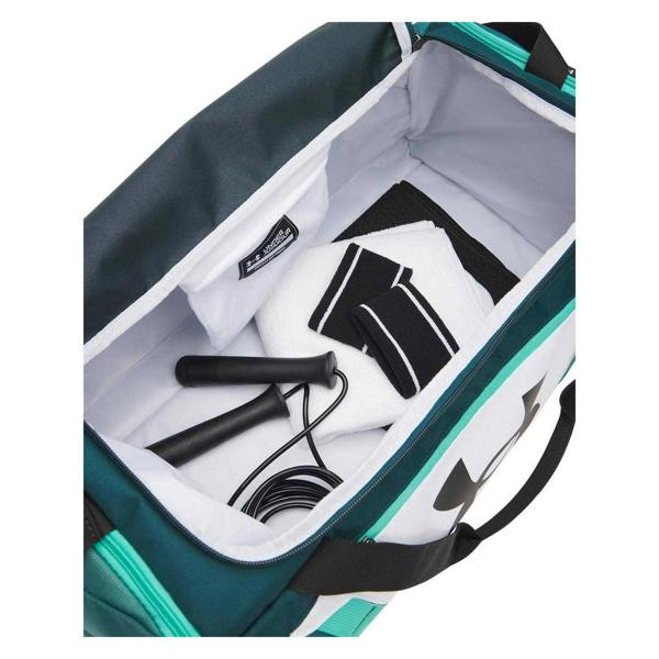 Under Armour Undeniable 5.0 Duffle Bag - White/Green/Black - 