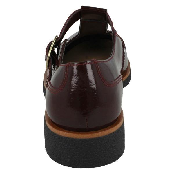 Clarks Ladies Clarks T-Bar Heeled Shoes - Griffin Town