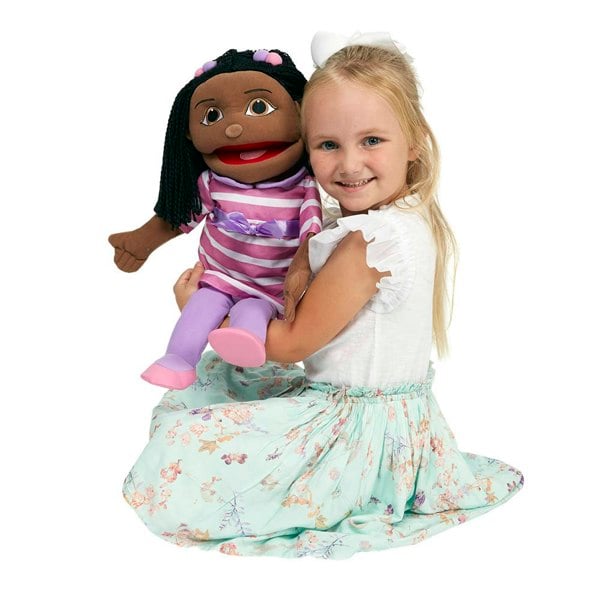 The Puppet Company People Puppet Buddies: Medium Girl (Pink Outfit)