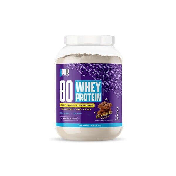 6PAK  80 Whey Protein, Chocolate - 2000g