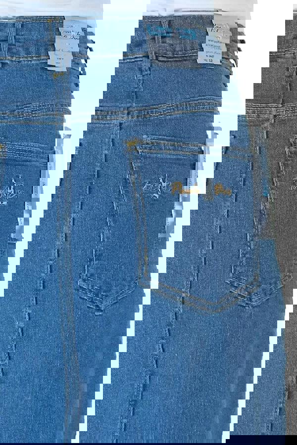 Paulo Due Women's A Line Stretch Denim Skirt