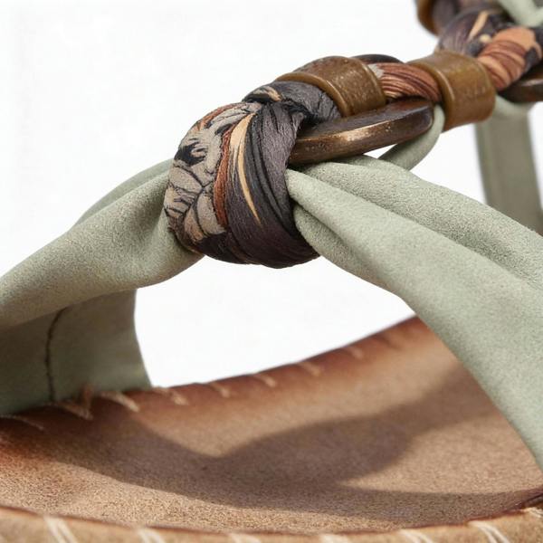 Rieker V7568 Ankle Strap Sandals in Green