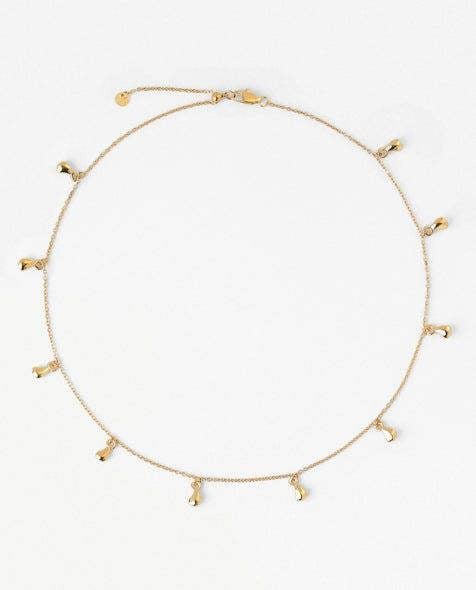 Elk & Bloom Dream Drop Chunky Teardrop 14K Gold Choker Necklace