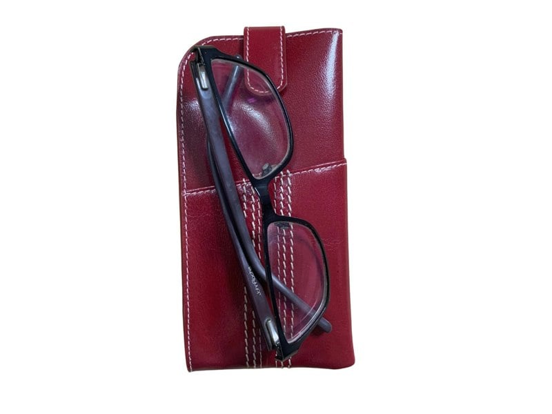 Mala Leather Edgbaston Cricket Ball Leather Glasses Case – Wide Fit