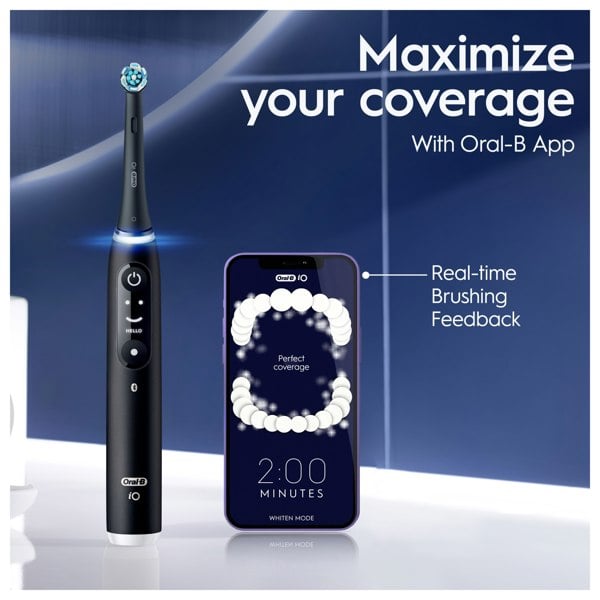 Oral-B iO 6 Electric Toothbrush Designed By Braun - Black