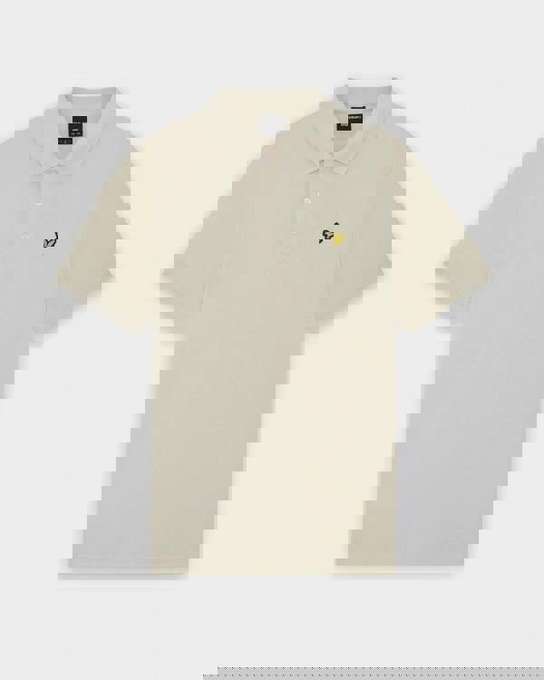 Lyle & Scott Plain Mens Polo Shirt - W870 Cove | CHO | Designer Mens Short Sleeve Polo Shirts