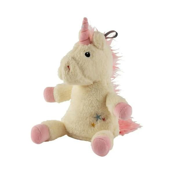 Soft cream unicorn plush with cherry pips heat pack filling