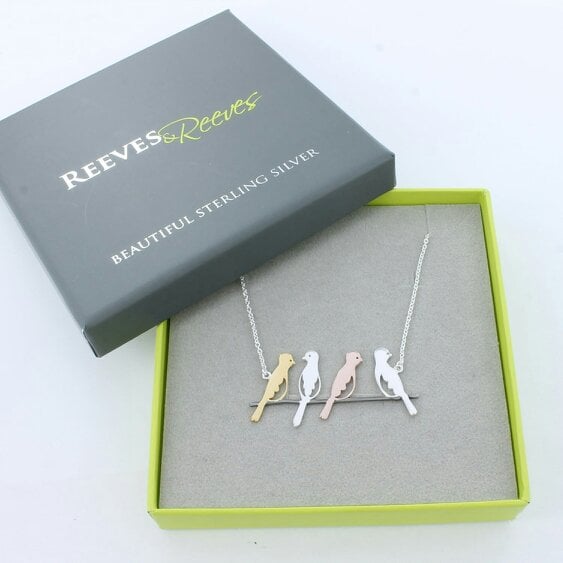 Reeves & Reeves Super Birds On A Wire Necklace