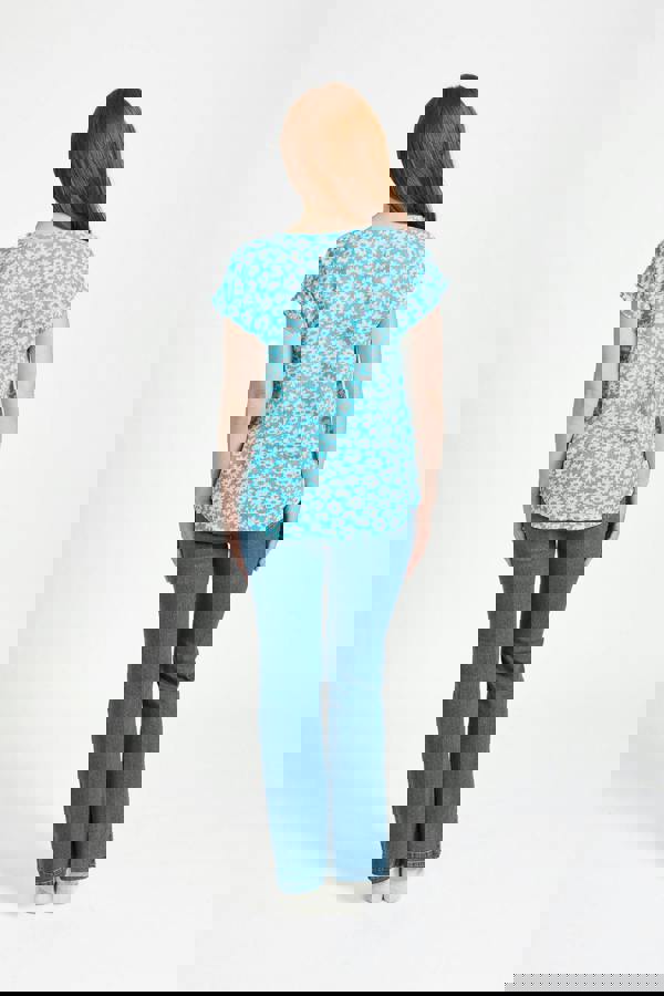 Mudflower Floral Print Lightweight Top