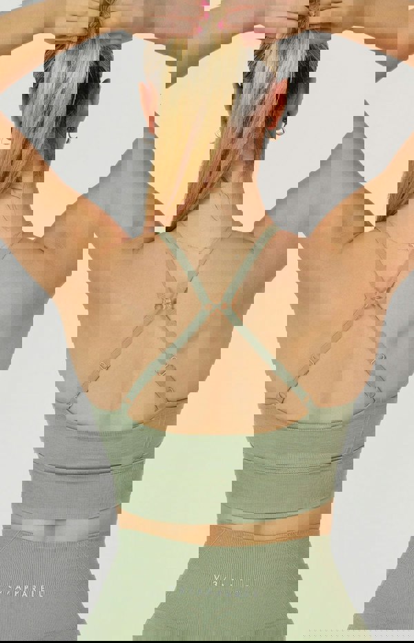 V3 Apparel Tempo Seamless Multi-Way Sports Bra - Forest Green