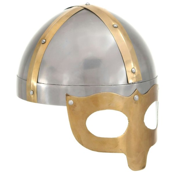 Berkfield Viking Helmet Antique Replica LARP Silver Steel