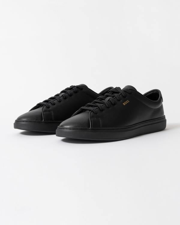 BOSS Orange Kieran_Tenn_butb Mens Trainers in Black 005