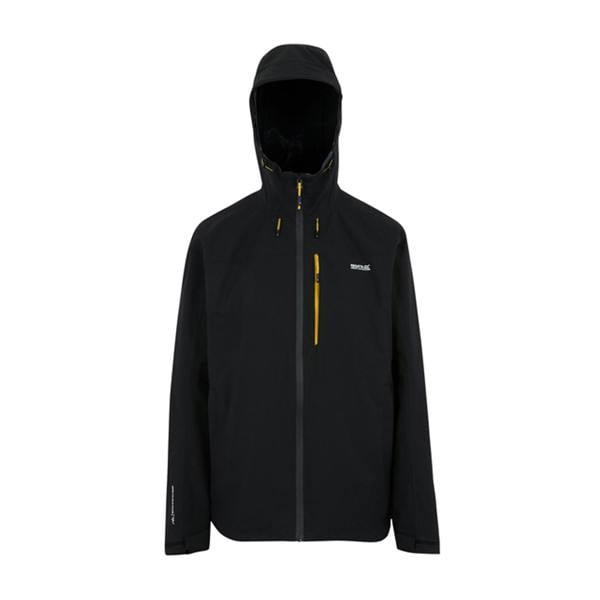 Regatta Mens Birchdale II Waterproof Jacket - Black/Gold