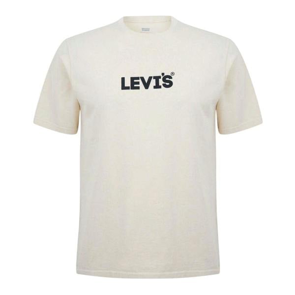 Levis Mens Logo Cotton T-Shirt - Sand - 