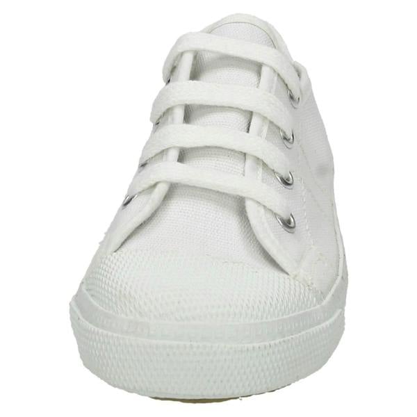 Spot On Boys Spot On Canvas Lace To Toe Plimsolls