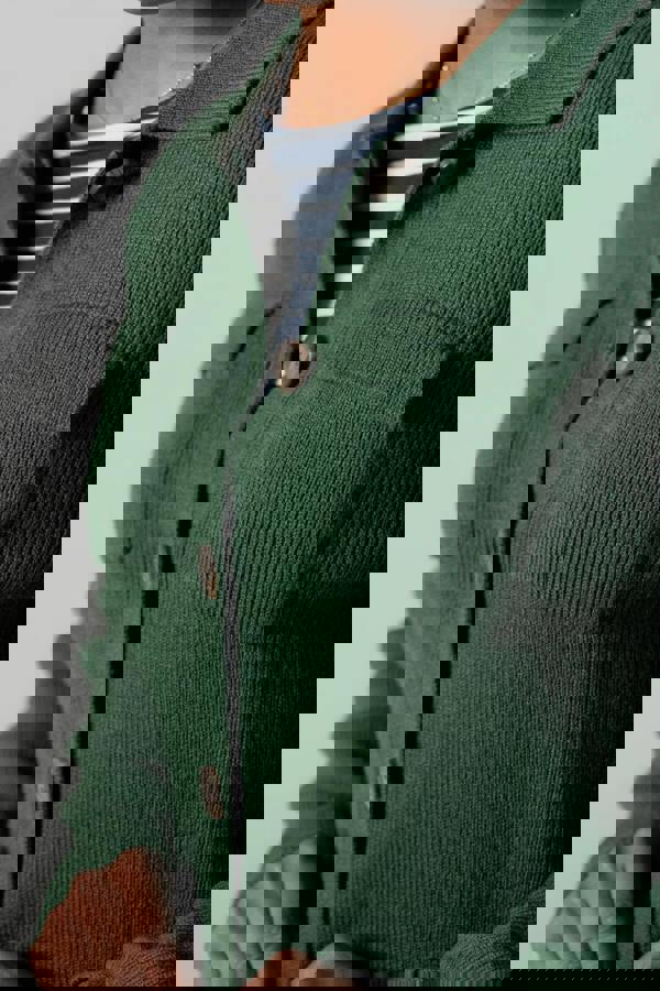 Lily & Me Chestnut Knitted Jacket Pine Green