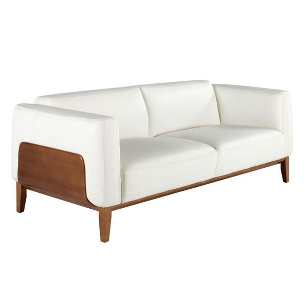 Angel Cerdá White leather sofa 6115/6118