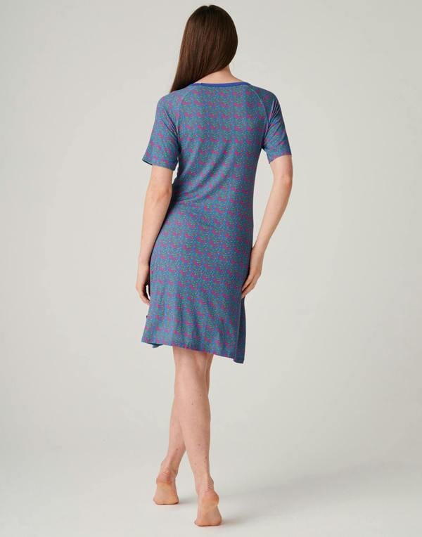 British Boxers Women's Bamboo Short Sleeve Nightdress – Boom Bloom!