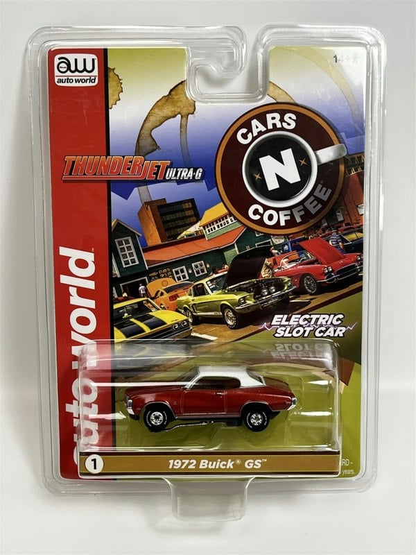 Auto World Slot Cars 1972 Buick GS Red Thunderjet Ultra G HO Slot Car SC379-1