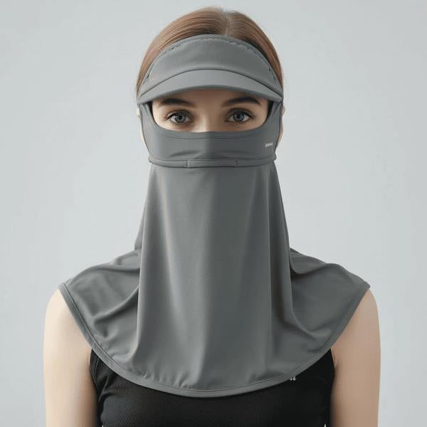 Anniou Sun Protection Visor Neck Gaiter - graphite gray