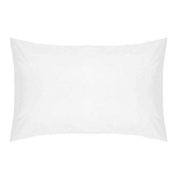 Belledorm Cotton Percale Housewife Pillowcase Pair - White - 