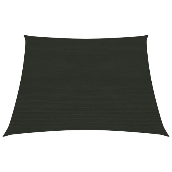 Berkfield Sunshade Sail 160 g/må_ Black 3/4x2 m HDPE