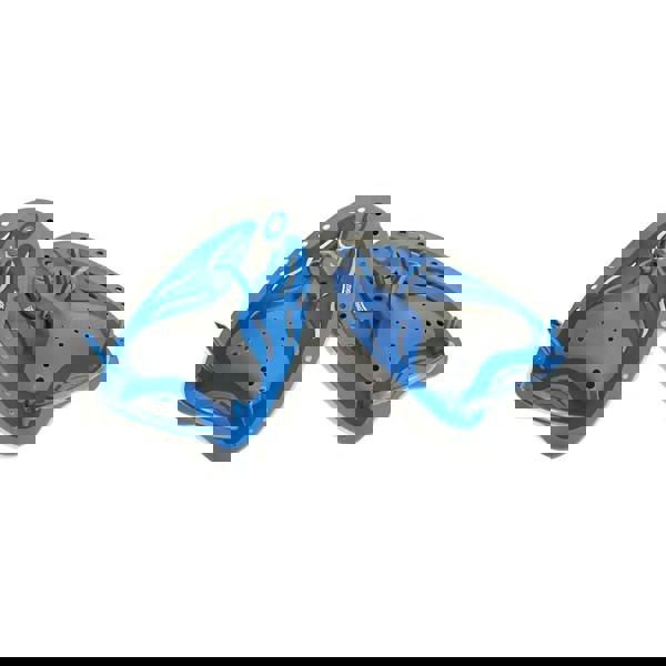 Zoggs Matrix hand paddles in blue and gray for better stroke technique