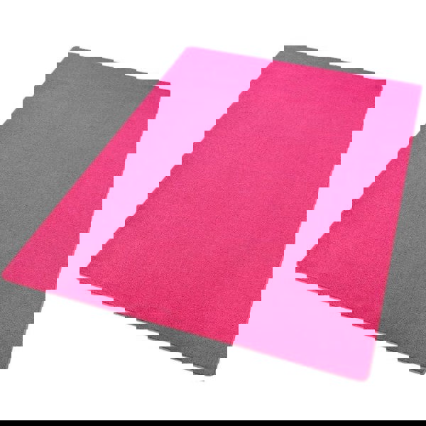 Modern Plain Pink Rug – Soft Short Pile