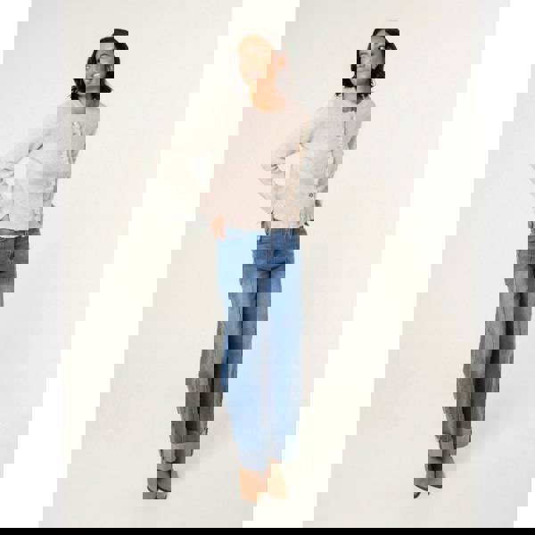 Blue Vanilla Cardigan With Ruffle Trim