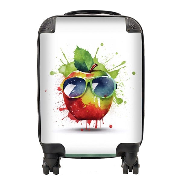 Warren Reed Apple In Glasses Splashart Suitcase