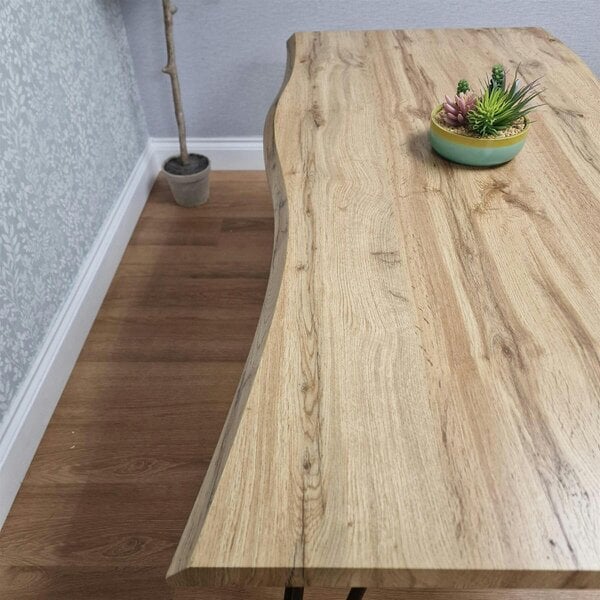 Kosy Koala Wooden Dining Table With Metal Hairpin Legs for Dining Room, Work, or Study